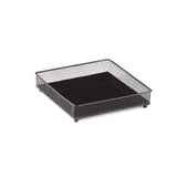 Bandeja Quadrada de Metal com Espelho Preta 17cm Mart - Ela Decora