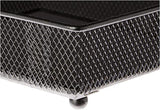 Bandeja Quadrada de Metal com Espelho Preta 17cm Mart - Ela Decora