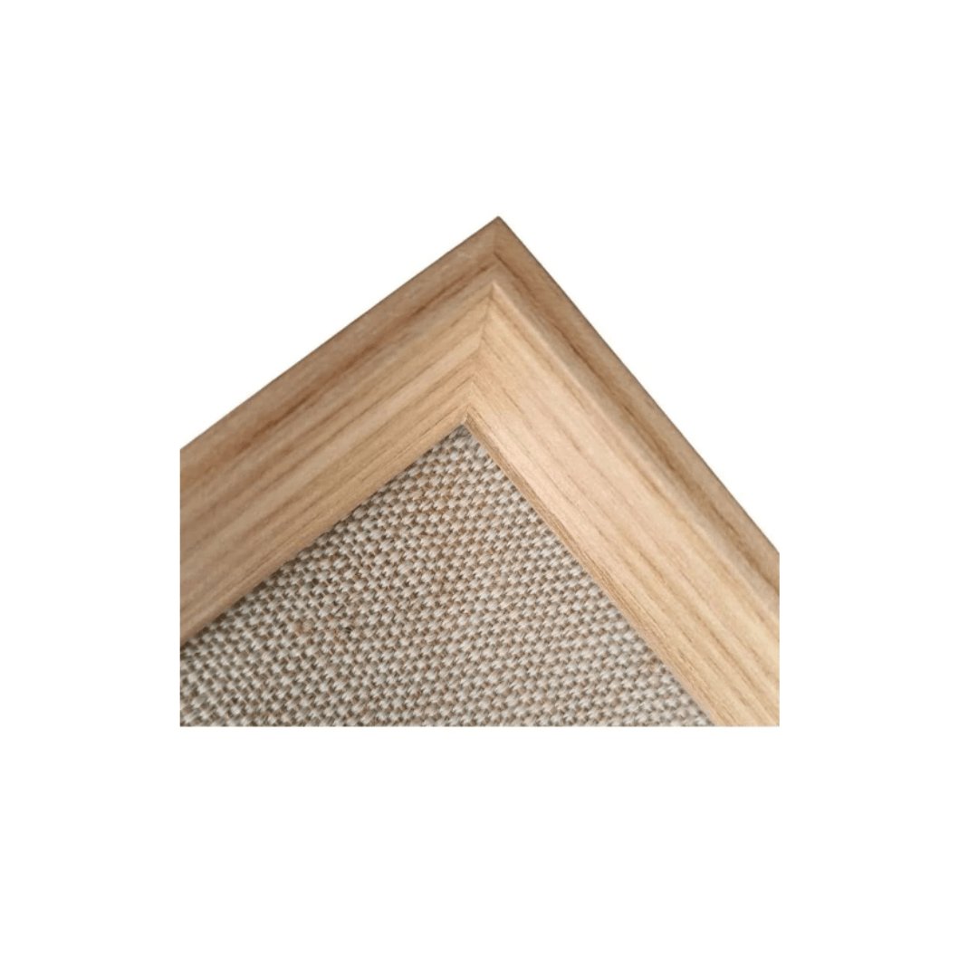 Bandeja Retangular em MDF com Linho 38cm - Ela Decora