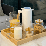 Bandeja Retangular em MDF e Trelica 40cm - Ela Decora