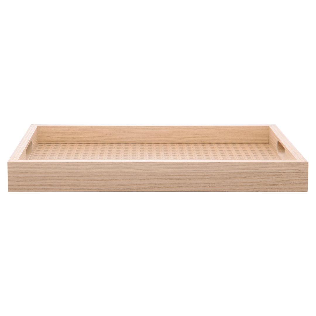 Bandeja Retangular em MDF e Trelica 40cm - Ela Decora