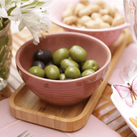 Bandeja Retangular Hire de Bambu 20cm - Ela Decora