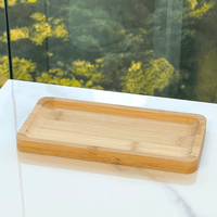 Bandeja Retangular Hire de Bambu 20cm - Ela Decora