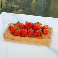 Bandeja Retangular Hire de Bambu 20cm - Ela Decora