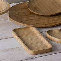 Bandeja Retangular Hire de Bambu 20cm - Ela Decora