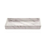 Bandeja Retangular Mármore em Cerâmica - 29 x 13,5 cm - Ela Decora