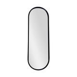 Bandeja Decorativa Espelhada Oval Preta 30cm