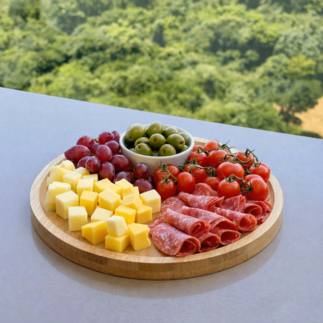 Bandeja de Bambu Round 20 x 20 x 1,5 cm