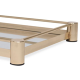 Bandeja Espelhada de Metal Dourada 40cm