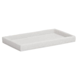Bandeja Retangular em Polirresina Branca 20,5cm