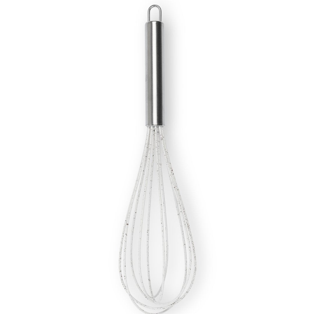 Batedor de Ovo Manual Silicone Vanilla 30cm - Ela Decora