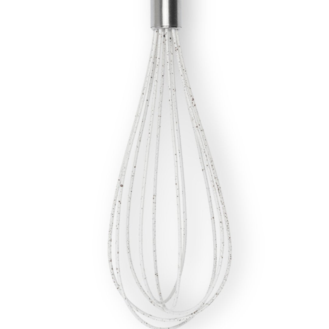 Batedor de Ovo Manual Silicone Vanilla 30cm - Ela Decora