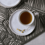 Jogo 6 Xícaras de Chá com Pires Bio Latte Descentralizado 170ml