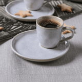 Jogo 6 Xícaras de Café Bio Latte Descentralizado 70ml