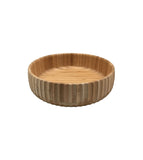 Bowl Canelado de Bambu Grande 22cm - Ela Decora