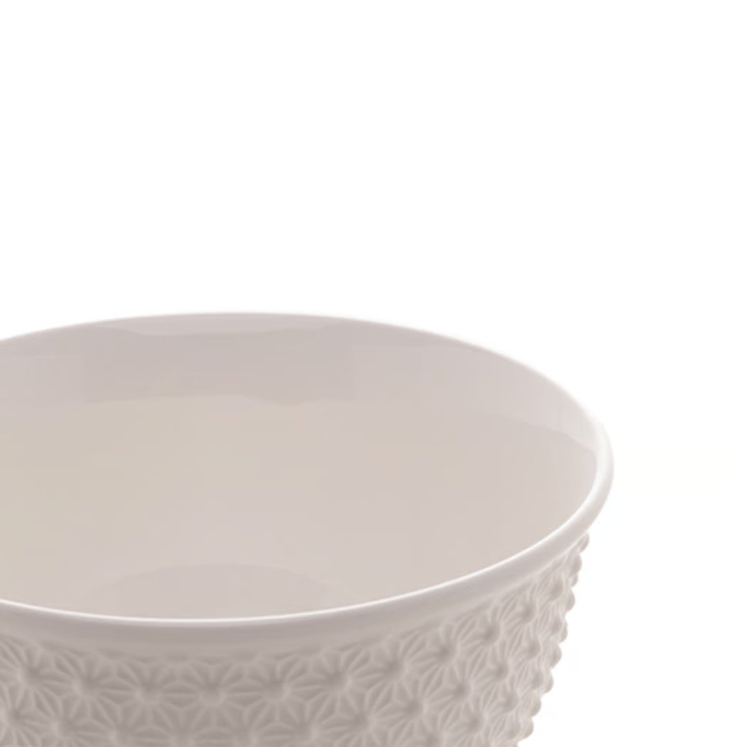 Bowl de Porcelana New Bone Branco - 12,5 x 6,5 cm - Ela Decora