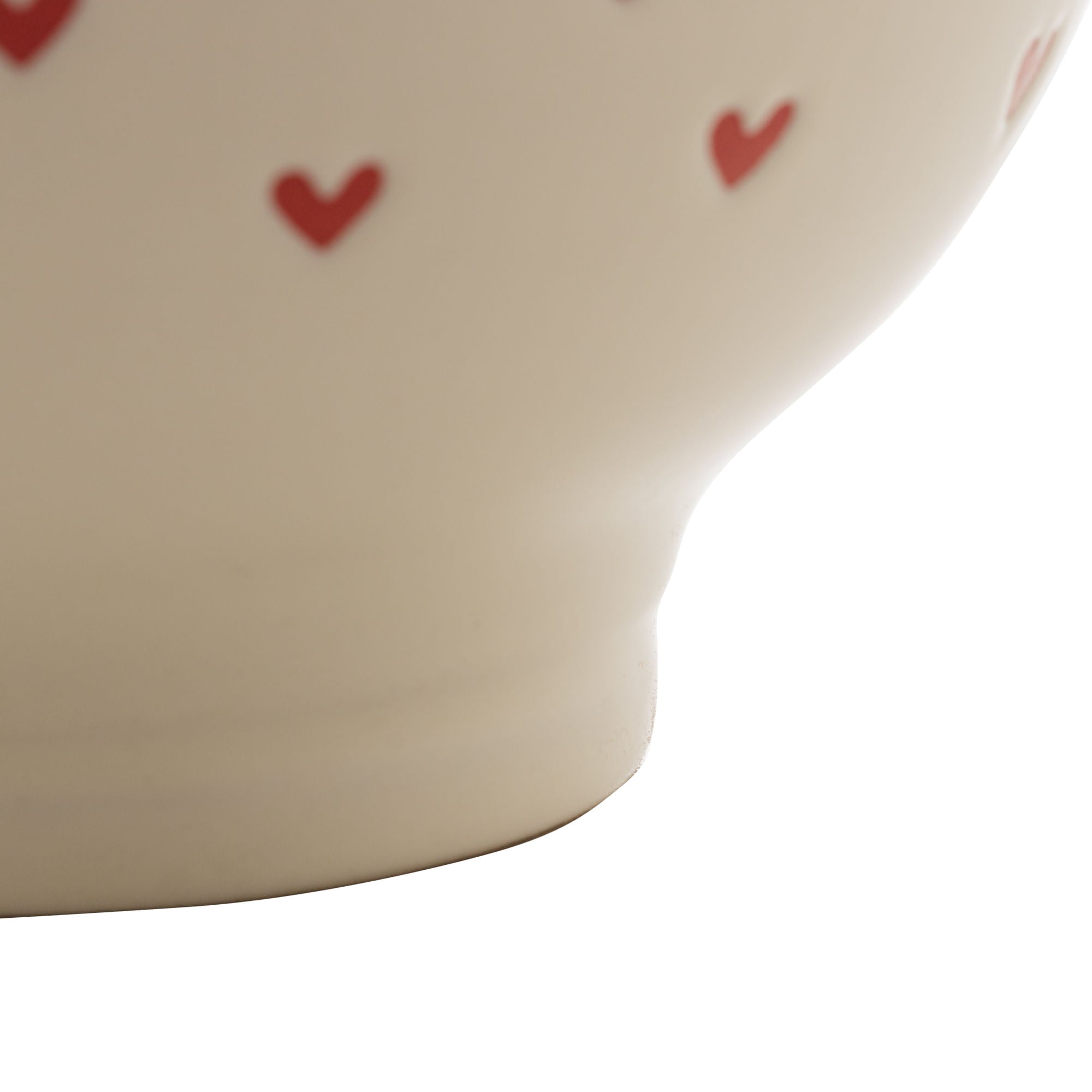 Bowl em Cerâmica Coração Branco 13cm - Ela Decora
