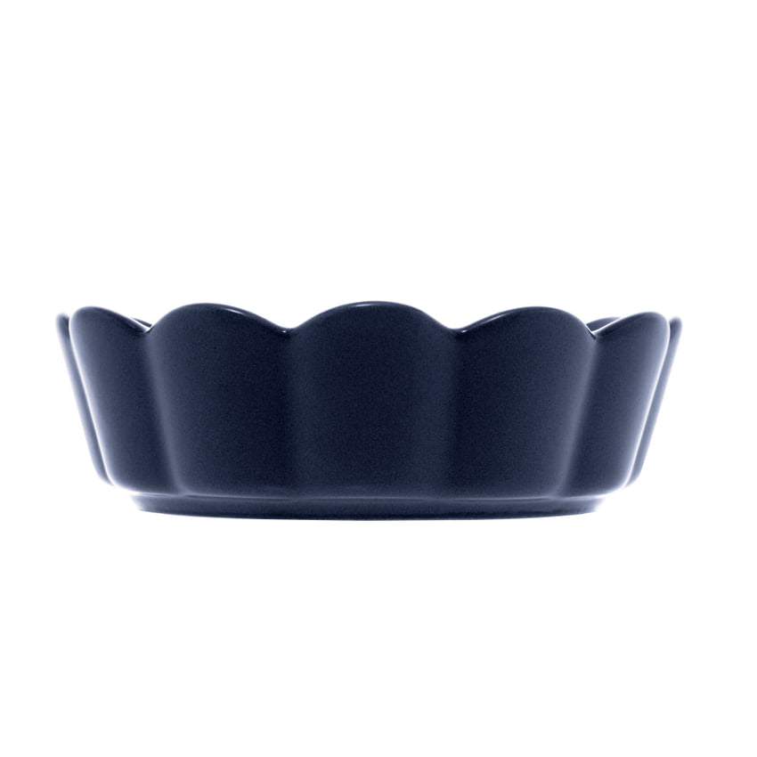 Bowl Flor Porcelana Nordica Azul Marinho Matt - 15 cm - Ela Decora