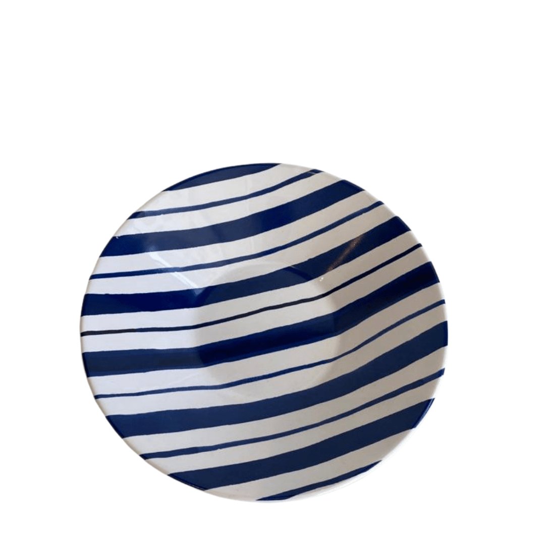 Bowl Key West Azul e Branco 20cm - Ela Decora
