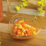 Bowl Vidro Martelado Coração Fio de Ouro - 12cm - Ela Decora