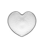 Bowl Vidro Martelado Coração Heart - 12cm - Ela Decora