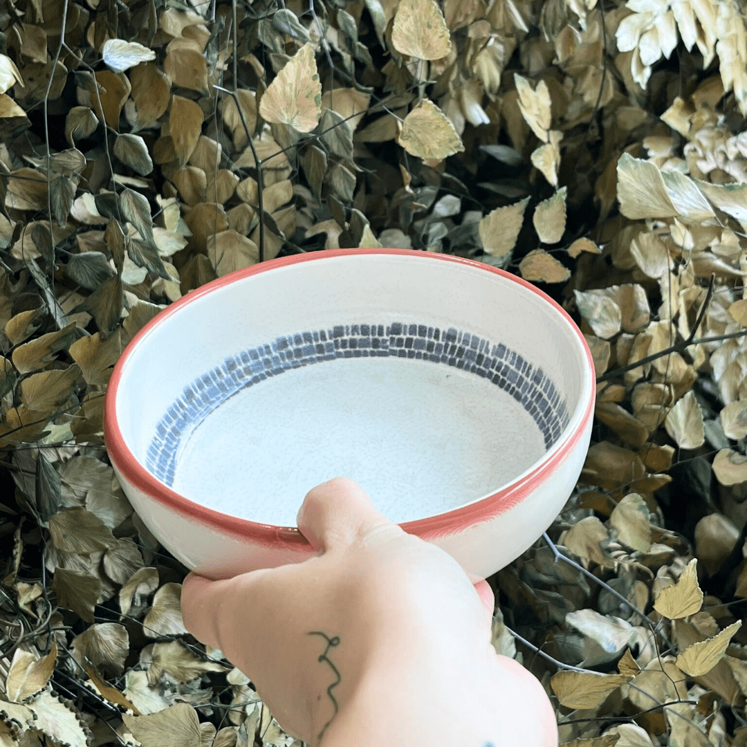 Bowl Village em Cerâmica Creme 16cm - Ela Decora