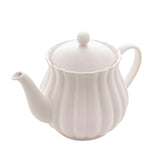 Bule de Porcelana Petala Branco 950ml - Ela Decora