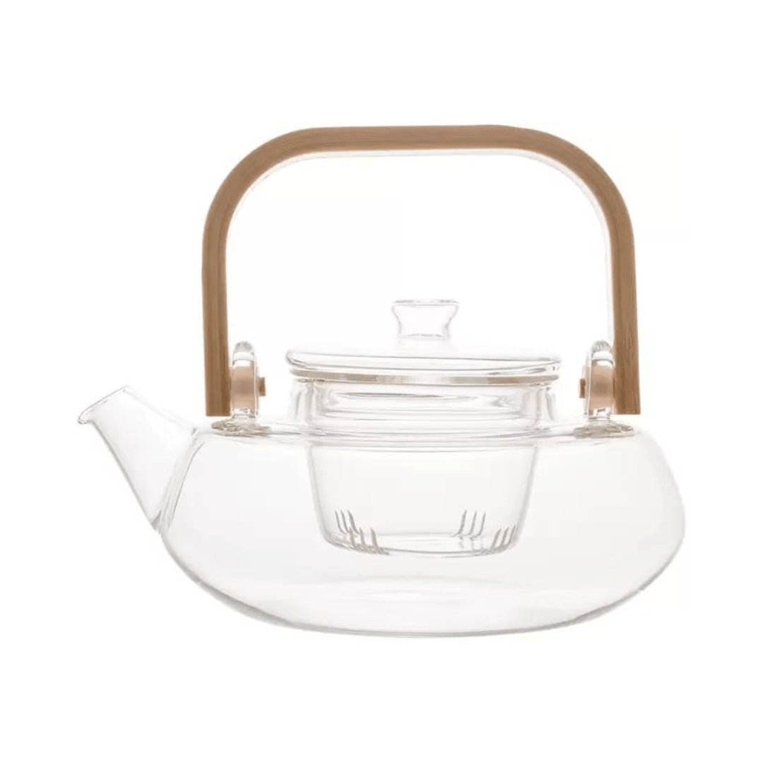 Bule Mattine em Vidro Borossilcato com Infusor e Alça 800ml - Ela Decora