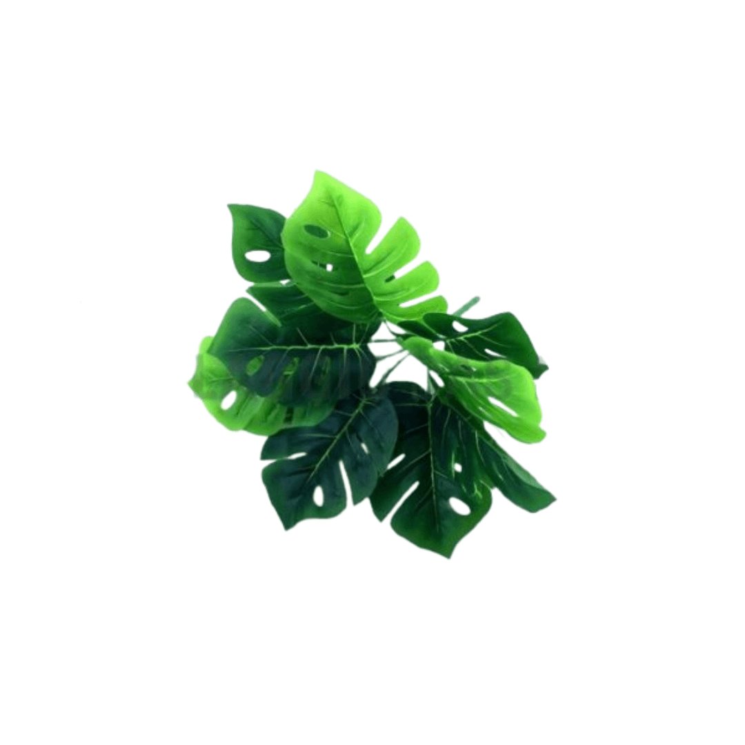 Buquê de Folhas Costela de Adão Verde 32cm - Ela Decora