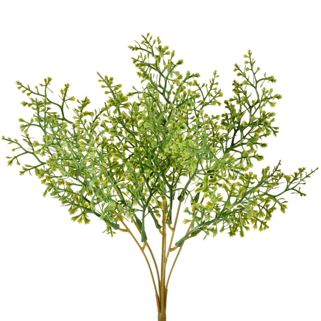 Buque Folhas Flocos Artificiais Verde para Decoração