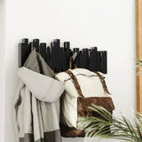 Cabideiro de Parede Sticks 5 Ganchos Preto