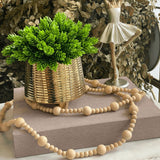Cachepot Decorativo em Cerâmica Dourado 14cm - Ela Decora