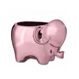 Cachepot Elefante Rose Gold Cerâmica - 7 cm - Ela Decora