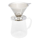 Cafeteira de Vidro Borossilicato com Filtro em Aço Inox 750ml - Ela Decora