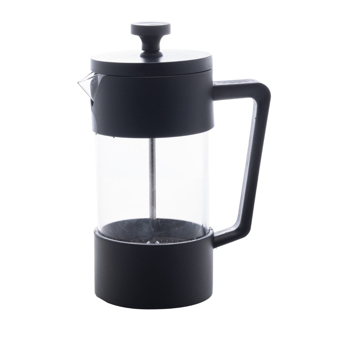 Cafeteira Francesa Prensa Vidro Borossilicato e Plástico Preta 420ml - Ela Decora