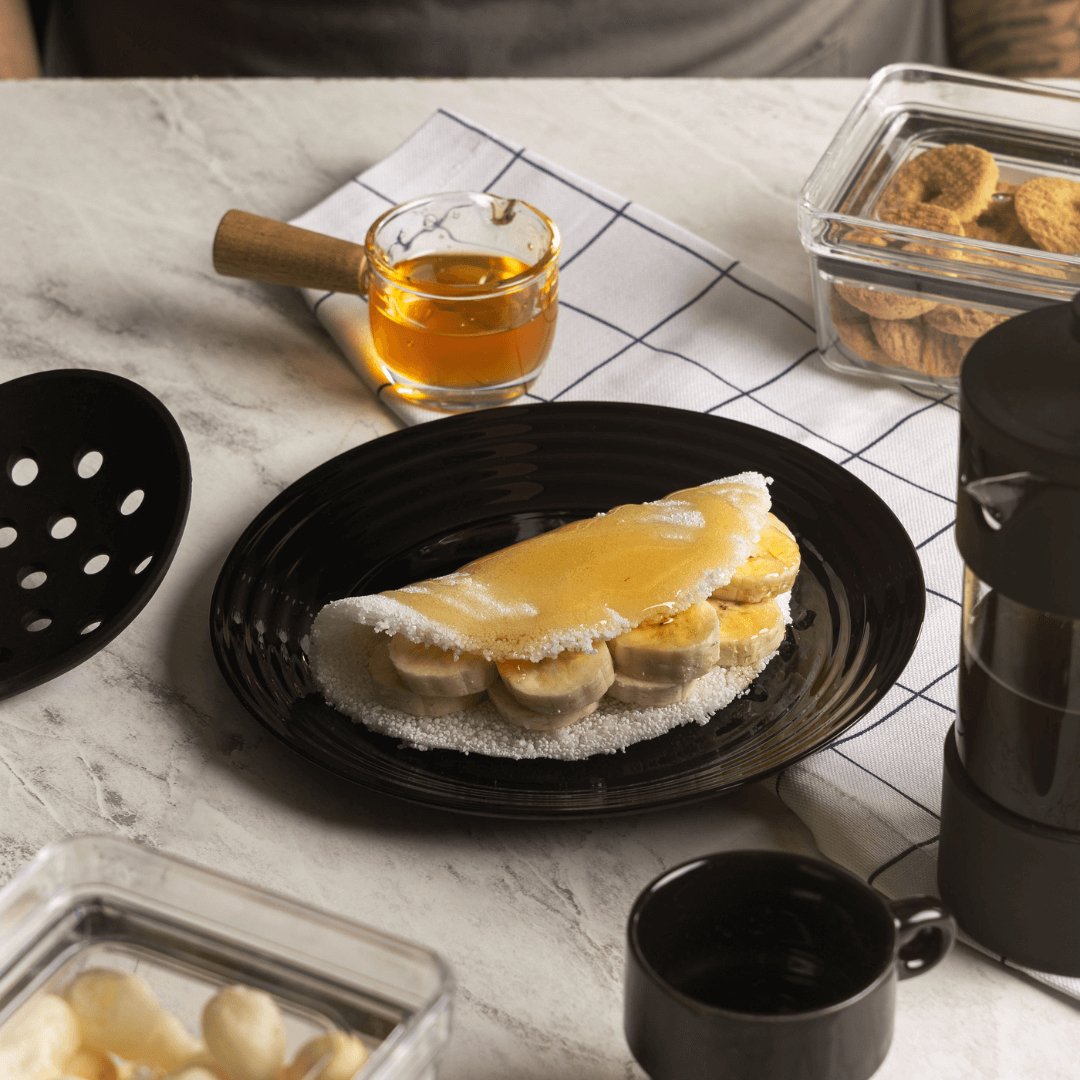 Cafeteira Francesa Prensa Vidro Borossilicato e Plástico Preta 420ml - Ela Decora