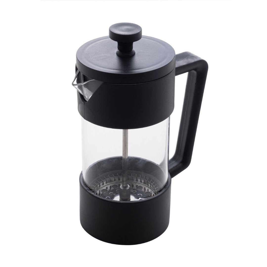 Cafeteira Francesa Prensa Vidro Borossilicato e Plástico Preta 420ml - Ela Decora