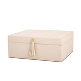 Caixa Decorativa em MDF e PU Branca 27,5cm - Ela Decora