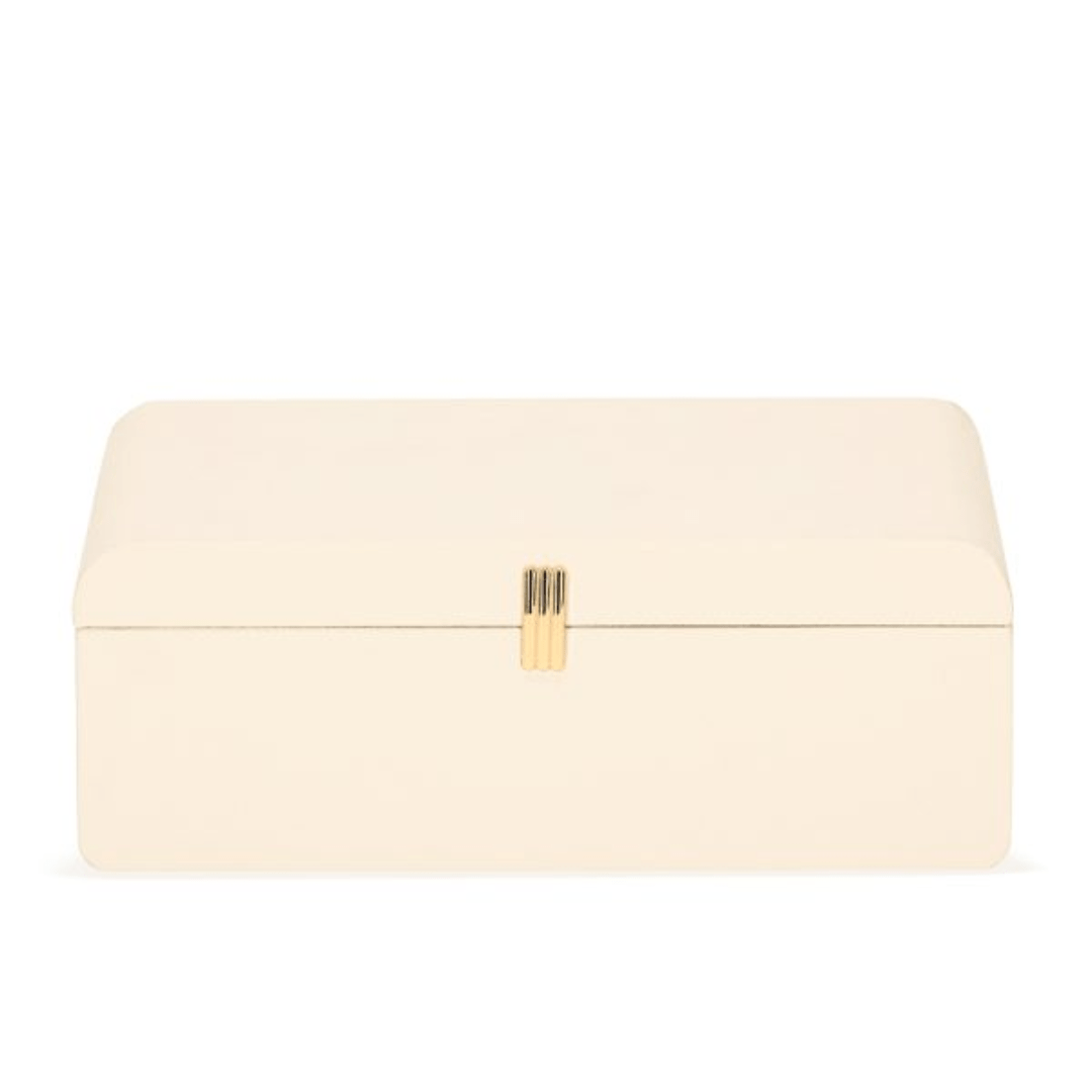 Caixa em MDF Revestido com PU Branco 28cm - Ela Decora