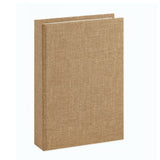 Caixa Livro em Linho Book Box Textura Natural Bege - 36 cm - Ela Decora