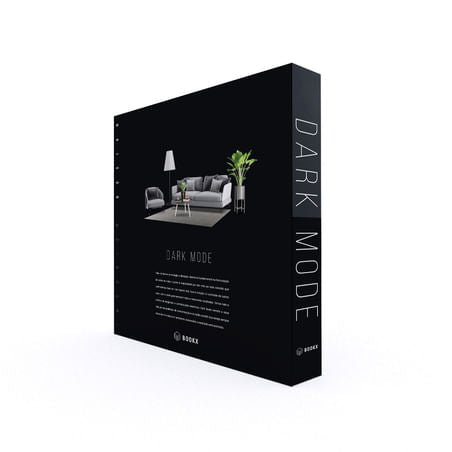 Caixa Livro Interior Design Dark Mode Preto 30cm - Ela Decora