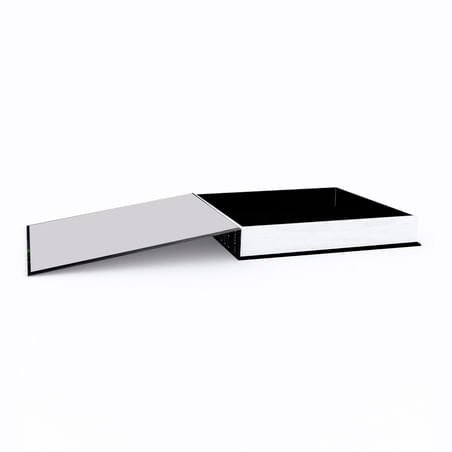 Caixa Livro Interior Design Dark Mode Preto 30cm - Ela Decora