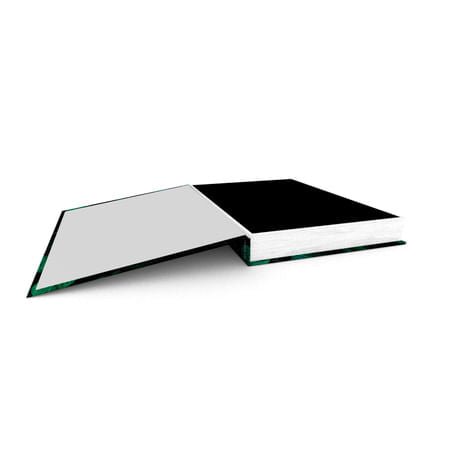 Caixa Livro Nature Preto e Verde 36cm - Ela Decora