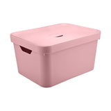 Caixa Organizadora com Tampa Rosa Cube G - Ela Decora