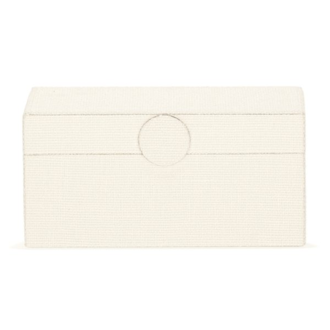 Caixa Decorativa em MDF e Linho off White 20,5cm