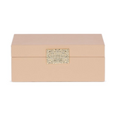 Caixa Decorativa em MDF e PU Marrom 28,5cm G