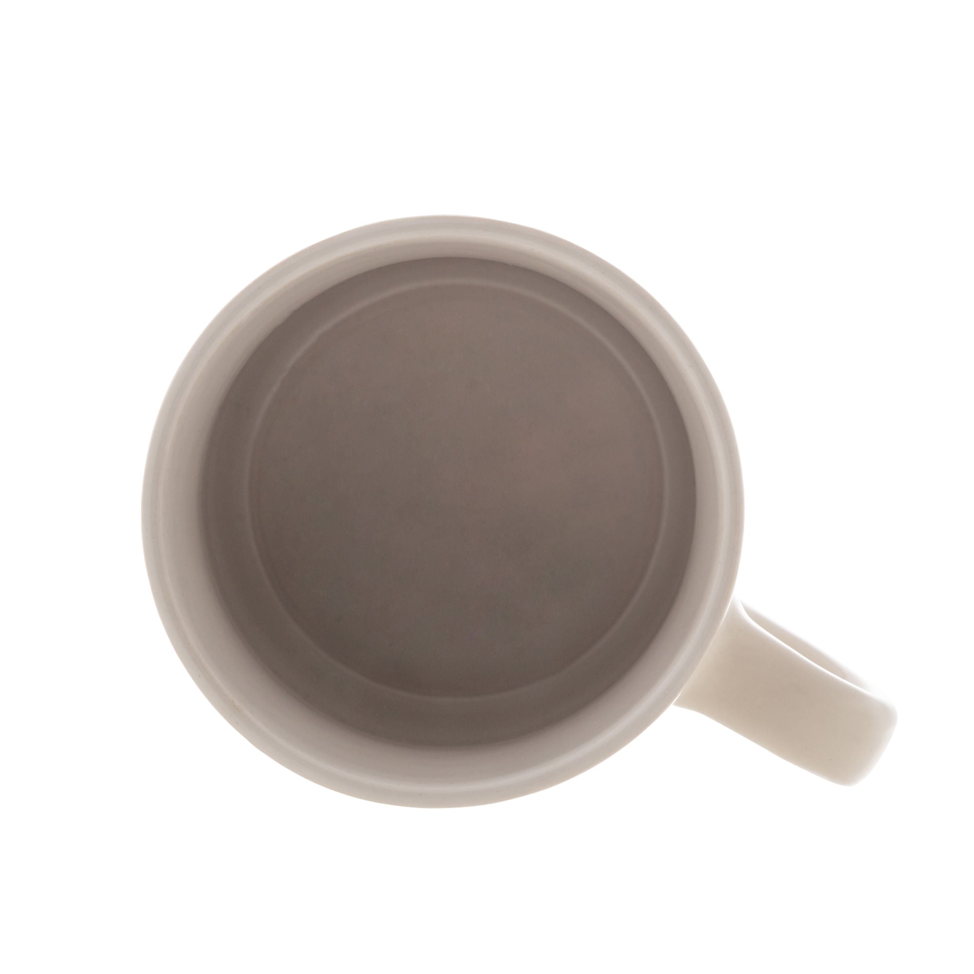 Caneca de Cerâmica Coração Branco 240ml - Ela Decora