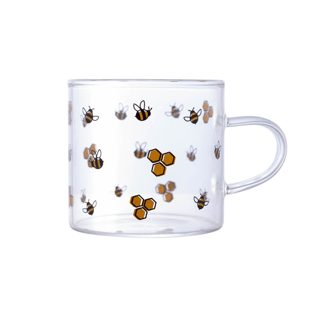 Caneca de Vidro Abelha Bee 125ml - Ela Decora