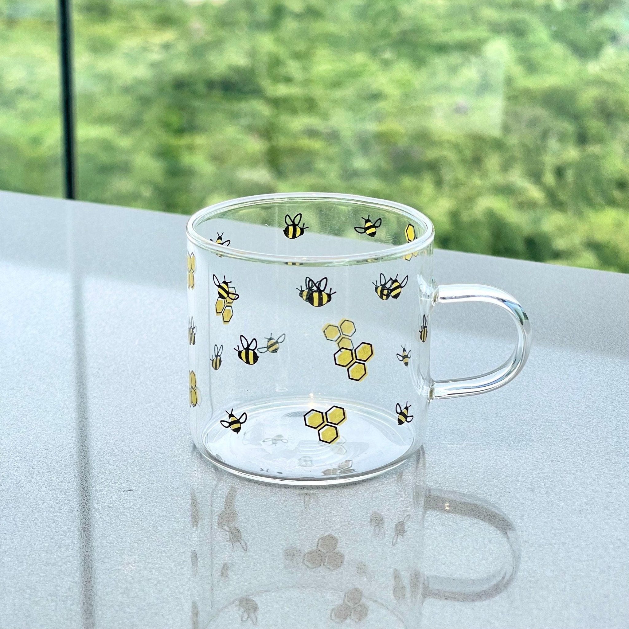Caneca de Vidro Abelha Bee 125ml - Ela Decora