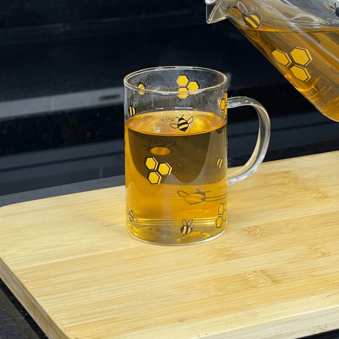 Caneca de Vidro Abelha Bee 280ml - Ela Decora
